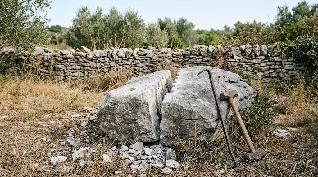 casser une pierre sans engin